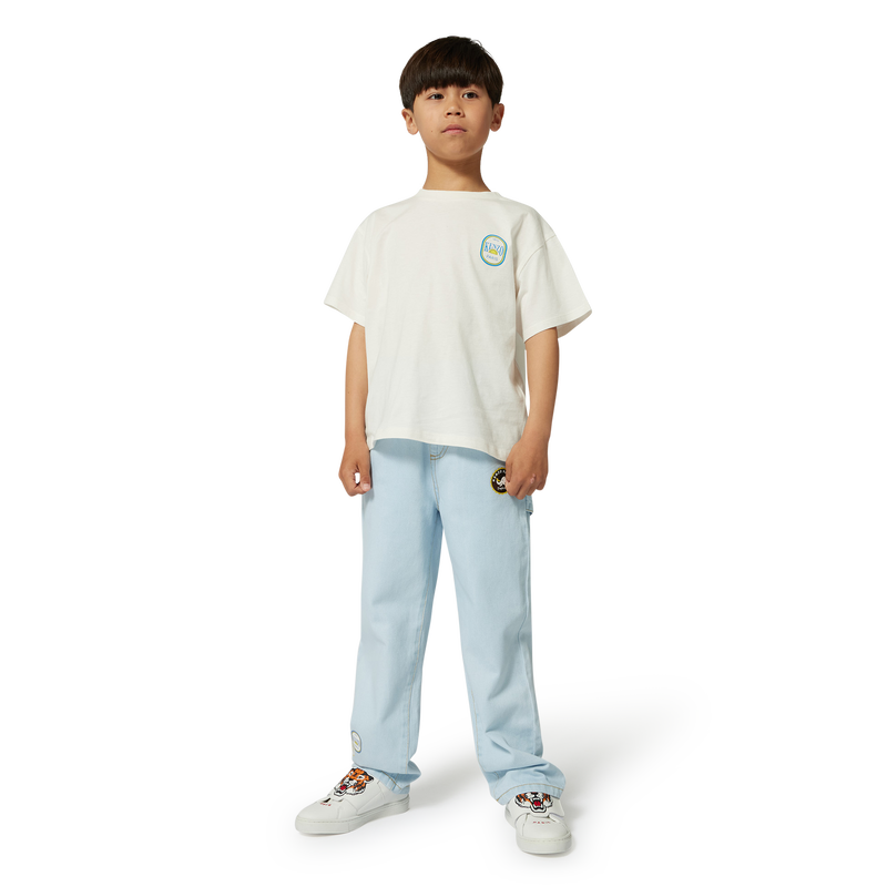 Jeans mit Siegel-Drucken KENZO KIDS 
                        BOY