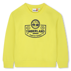 Sweatshirt aus geb&uuml;rstetem Fleece, NEON GELB, hi-res