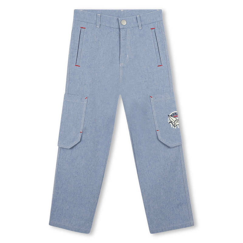 Baumwollhose mit Taschen KENZO KIDS 
                        BOY