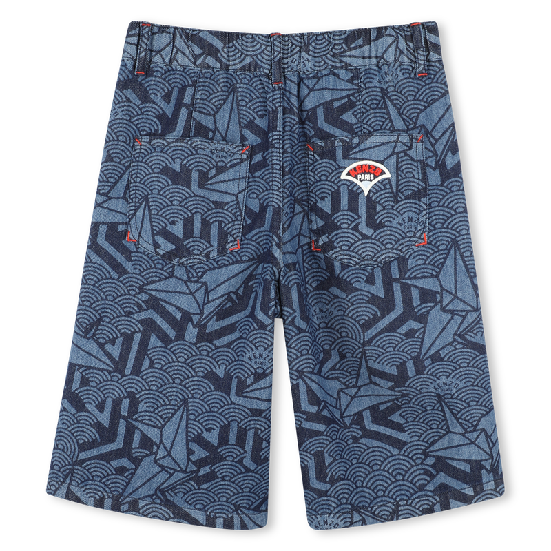 Jeans-Bermudas mit Druck KENZO KIDS 
                        BOY