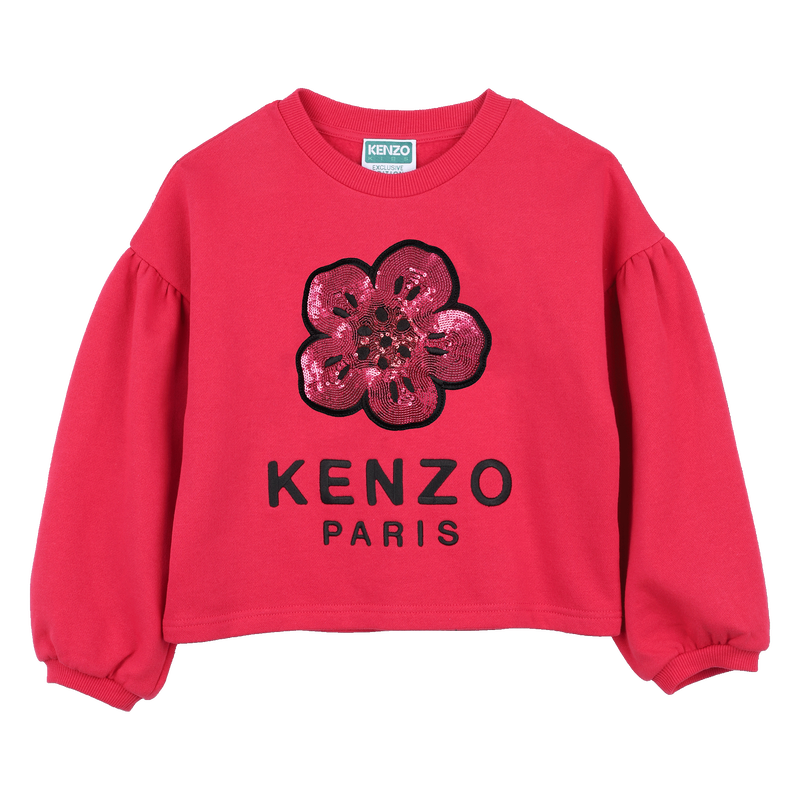 Lang&auml;rmeliges Sweatshirt mit Ballon KENZO KIDS 
                        GIRL