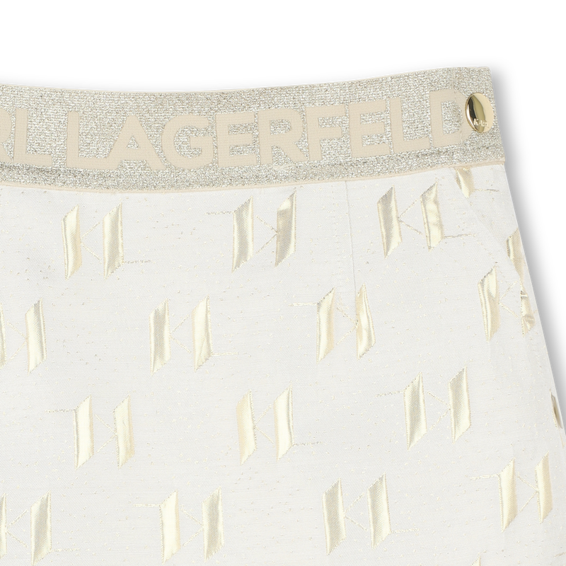 Festlicher Rock mit Markenlogo KARL LAGERFELD KIDS 
                        GIRL