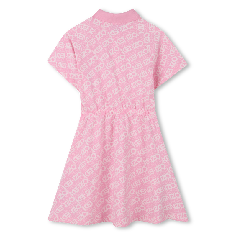 Kurzarm-Kleid mit Polokragen KENZO KIDS 
                        GIRL