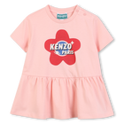 Kurz&auml;rmeliges Kleid KENZO KIDS 
                    GIRL