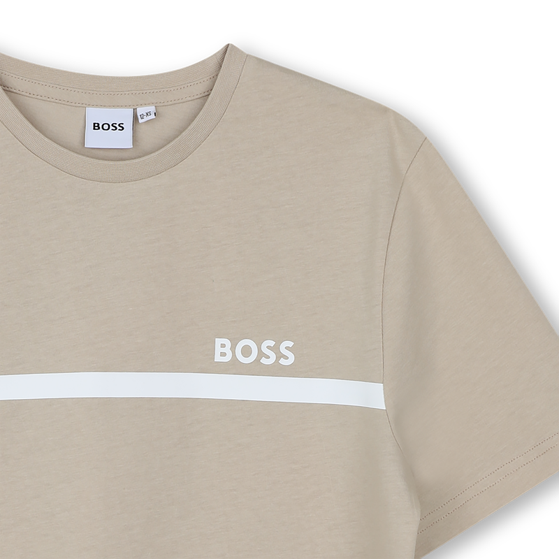 KURZ&Auml;RMELIGES T-SHIRT BOSS 
                        BOY
