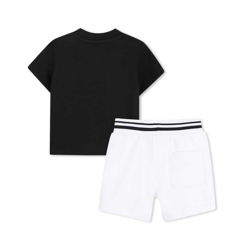SET AUS T-SHIRT UND BERMUDASHORTS KARL LAGERFELD KIDS 
                        BOY