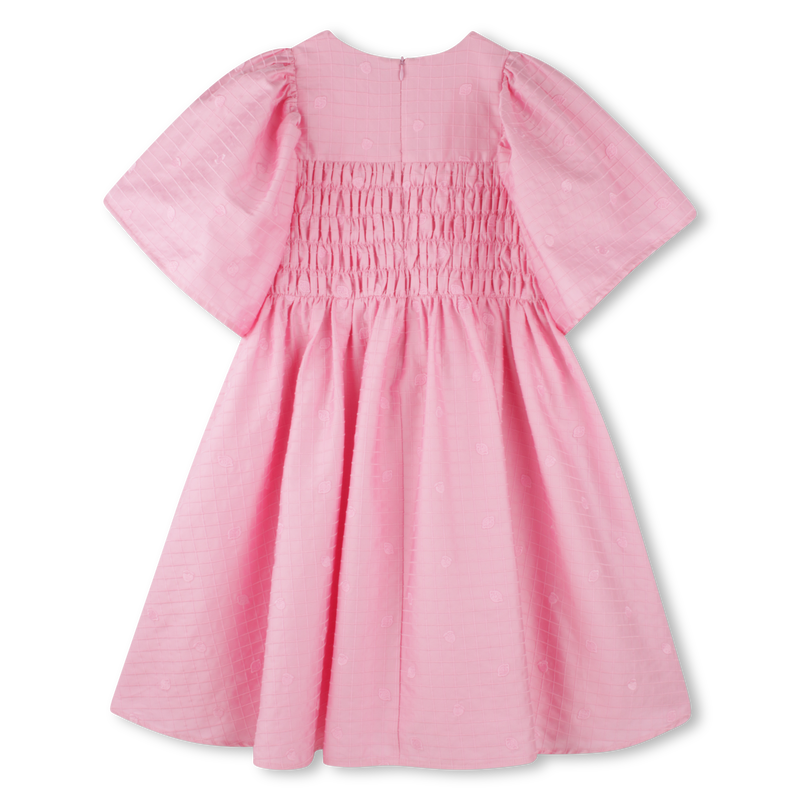 Besticktes Baumwoll-Kleid KENZO KIDS 
                        GIRL