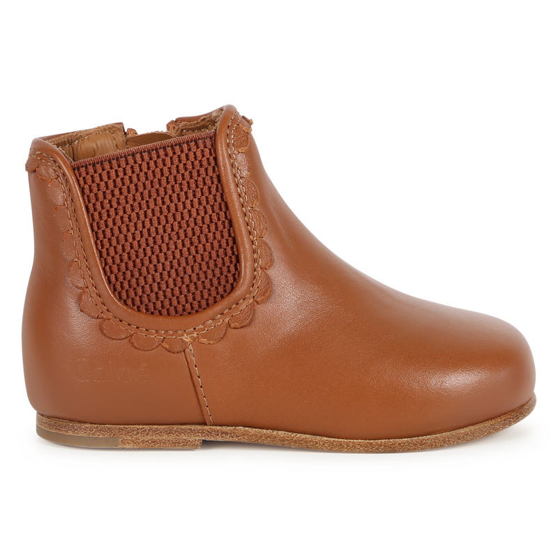 Lederstiefeletten mit Zipper CHLOE 
                        GIRL