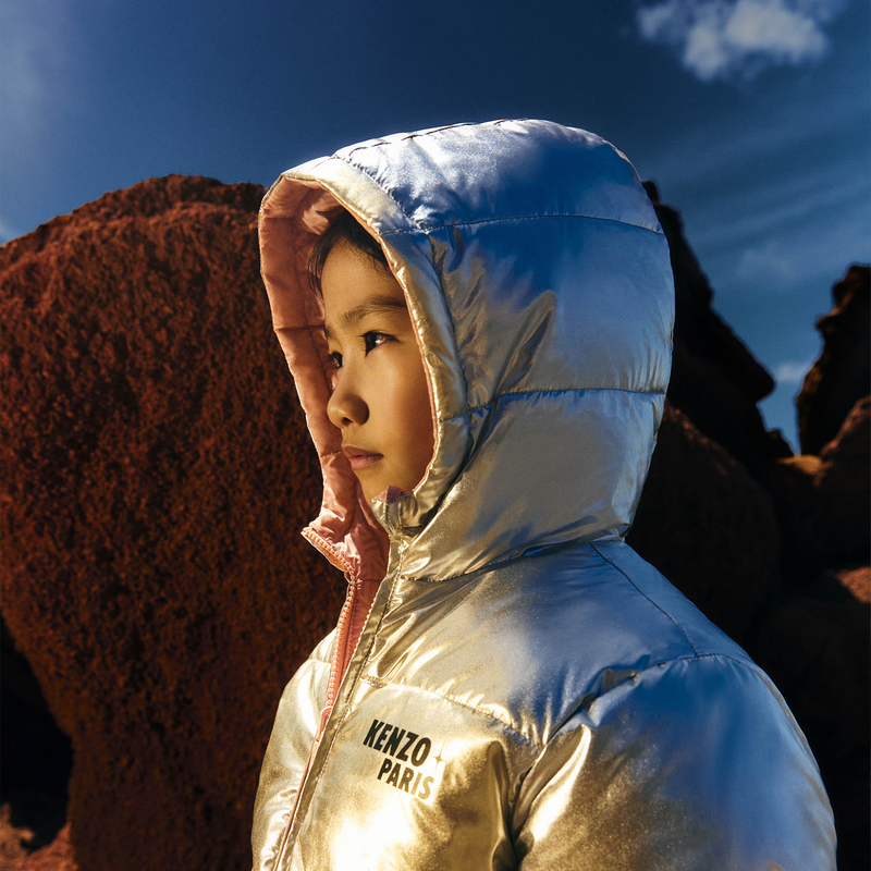 Wende-Daunenjacke aus Polyester KENZO KIDS 
                        GIRL