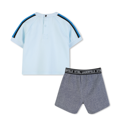 SET AUS T-SHIRT UND SHORTS KARL LAGERFELD KIDS BOY