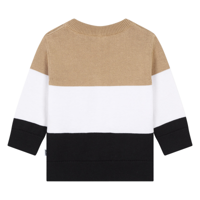 Gestreifter Baumwoll-Pullover BOSS BOY