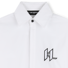 Lang&auml;rmeliges hemd KARL LAGERFELD KIDS 
                    BOY