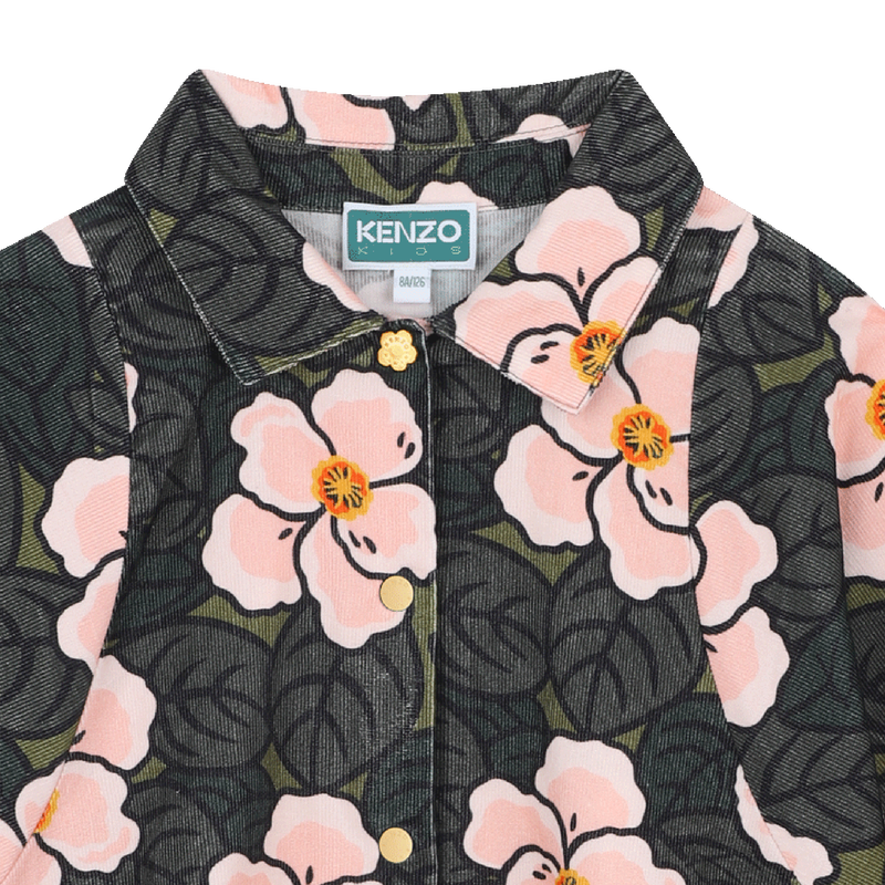 Bluse aus Samt KENZO KIDS 
                        GIRL