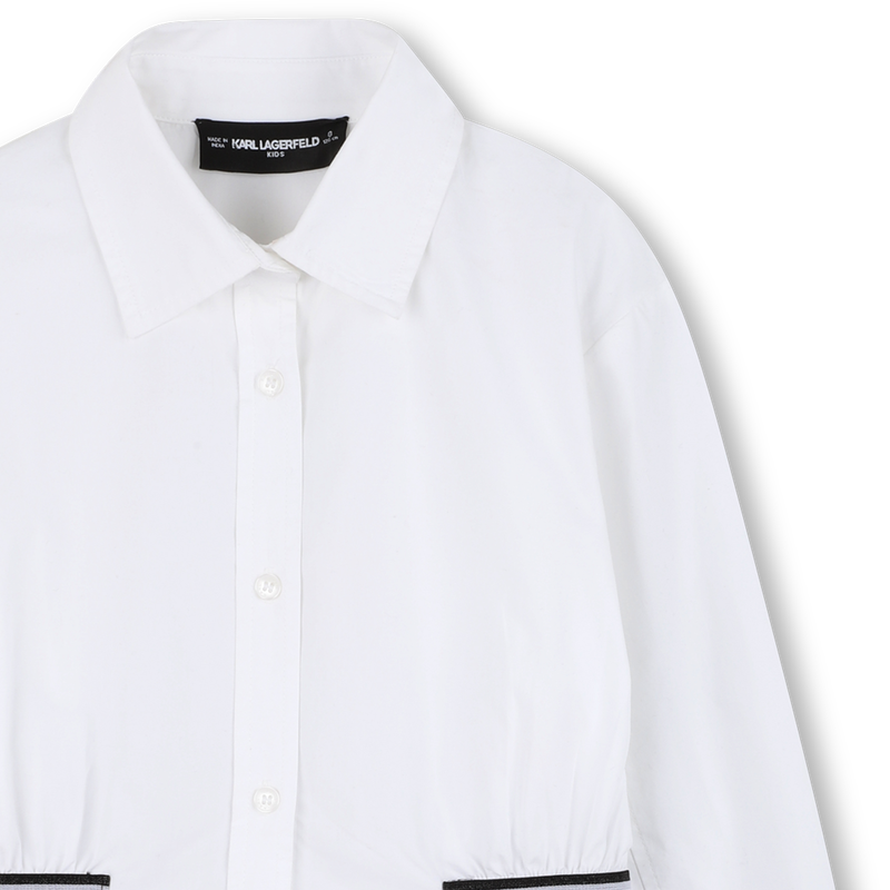 Lang&auml;rmeliges Hemd KARL LAGERFELD KIDS 
                        GIRL