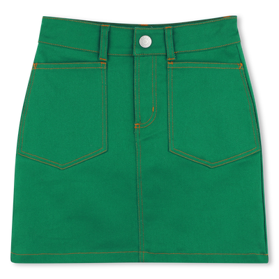 Kurzer Trapezrock mit Taschen KENZO KIDS GIRL