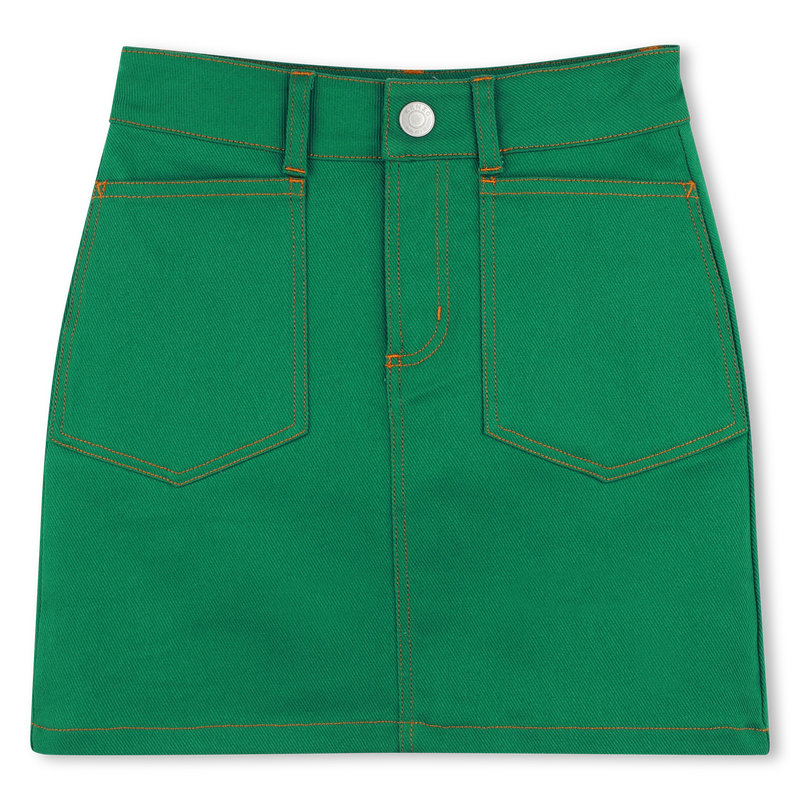 Kurzer Trapezrock mit Taschen KENZO KIDS 
                        GIRL