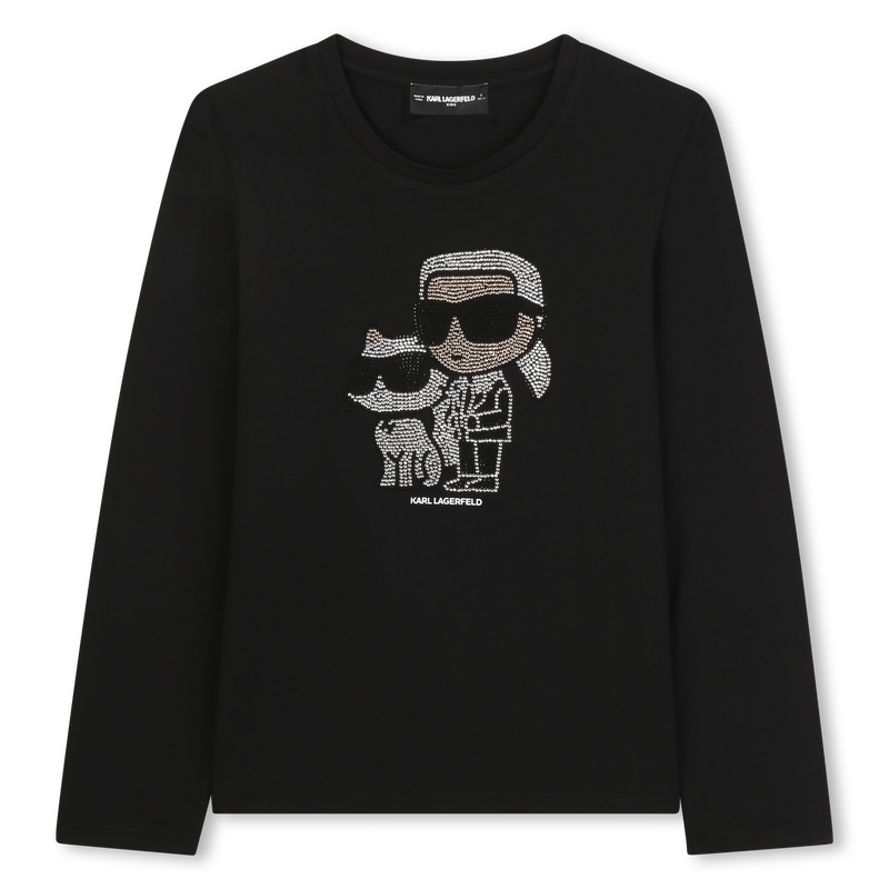 Langarm-T-Shirt KARL LAGERFELD KIDS 
                        GIRL