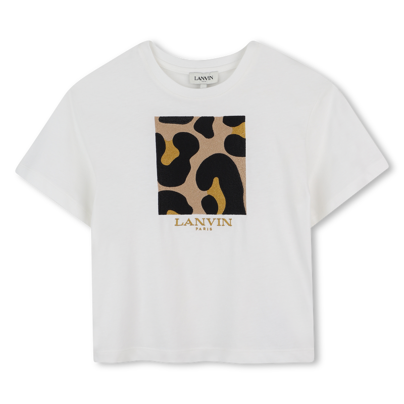 Kurz&auml;rmeliges bedrucktes T-Shirt LANVIN 
                        GIRL