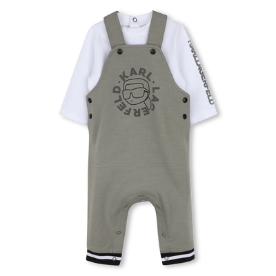 Overall- und T-Shirt-Set KARL LAGERFELD KIDS BOY