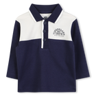 Zweifarbiges Poloshirt aus Baumwolle mit geripptem TIMBERLAND 
                    BOY