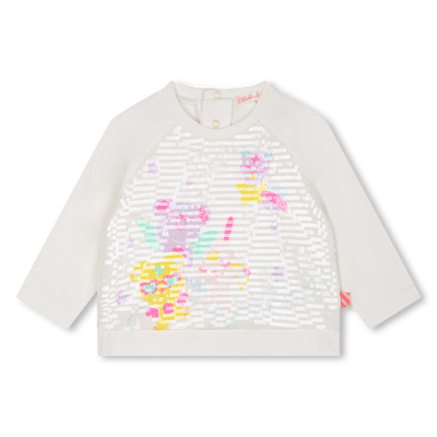 Baumwoll-Shirt mit Pailletten BILLIEBLUSH GIRL