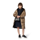Handtasche, genarbtes und glatt beschichtetes Text KARL LAGERFELD KIDS 
                    GIRL