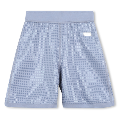 Baumwoll-Shorts mit Pailletten DKNY GIRL
