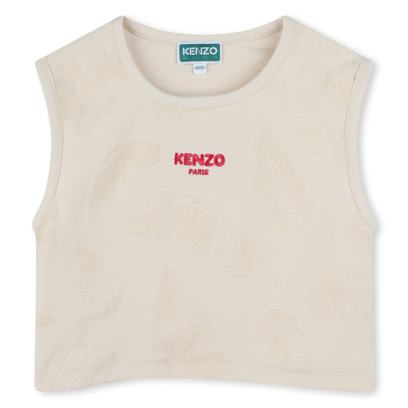 Croptop und Shorts aus Frottee KENZO KIDS 
                        GIRL