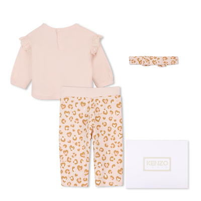 Sweatshirt-Set, Hose und Kuscheltier KENZO KIDS M&Auml;DCHEN