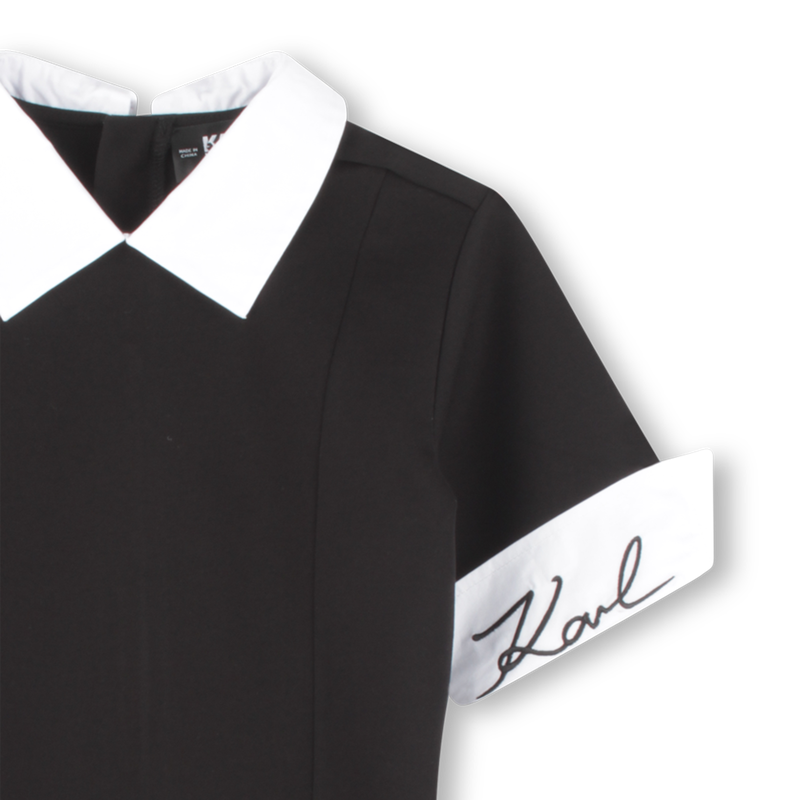 Kurz&auml;rmeliges Kleid KARL LAGERFELD KIDS 
                        GIRL