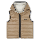 Wendbare &auml;rmellose Daunenjacke BOSS 
                    BOY