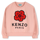Sweatshirt aus ungeb&uuml;rstetem Fleece KENZO KIDS 
                    GIRL