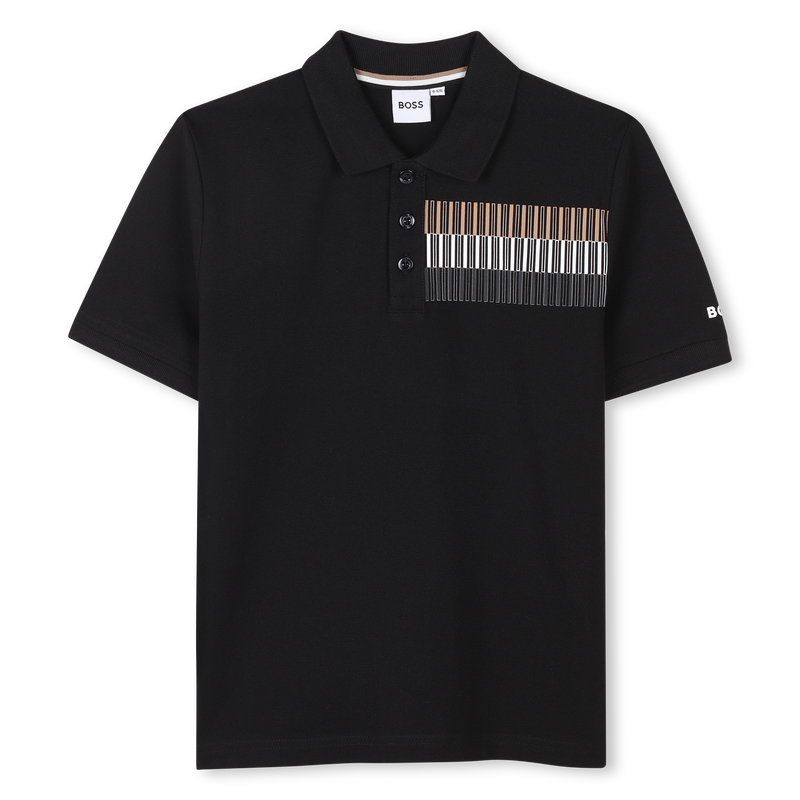 Gerades Poloshirt mit Streifen BOSS 
                        BOY