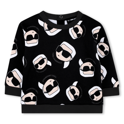 Sweatshirt aus geb&uuml;rstetem Fleece KARL LAGERFELD KIDS BOY