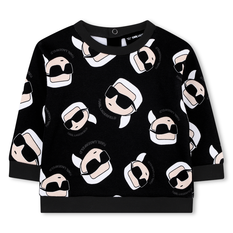 Sweatshirt aus geb&uuml;rstetem Fleece KARL LAGERFELD KIDS 
                        BOY