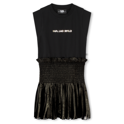 Kleid aus Materialmix KARL LAGERFELD KIDS GIRL