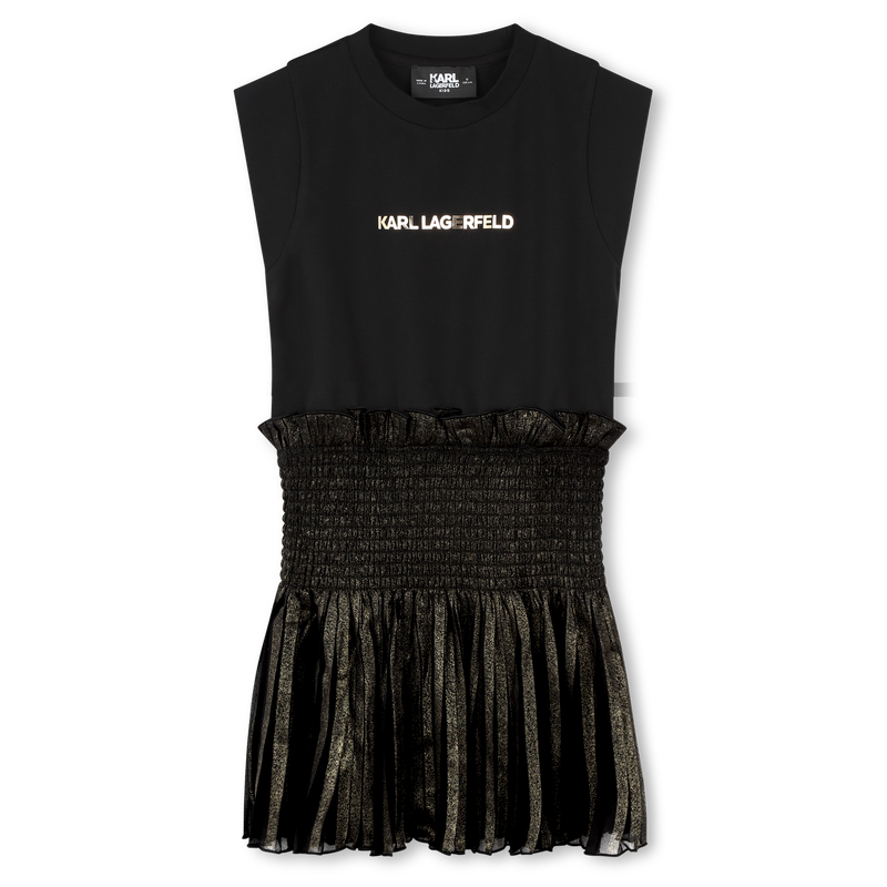 Kleid aus Materialmix KARL LAGERFELD KIDS 
                        GIRL