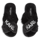 Hausschuhe mit gekreuzten Tr&auml;gern KARL LAGERFELD KIDS 
                    GIRL