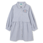 Hemdblusenkleid mit feinen Streifen KENZO KIDS 
                    GIRL