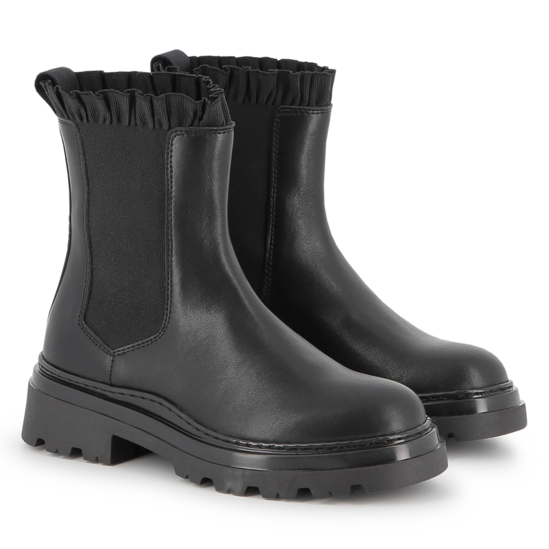 Chelsea-Stiefel aus Rindsleder KARL LAGERFELD KIDS 
                        GIRL