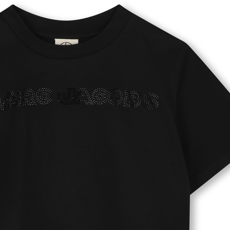 Kurzes T-Shirt mit Strass MARC JACOBS 
                        GIRL