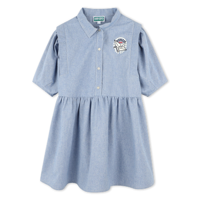 Hemdkleid aus Baumwolle KENZO KIDS GIRL