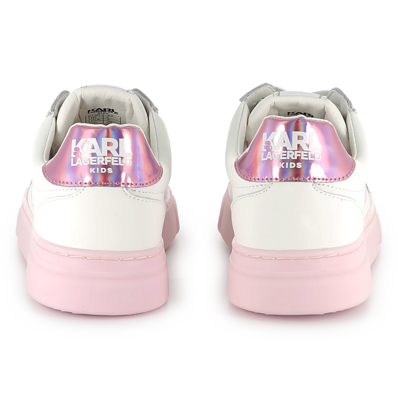 Schn&uuml;rsneakers aus Leder KARL LAGERFELD KIDS 
                        GIRL