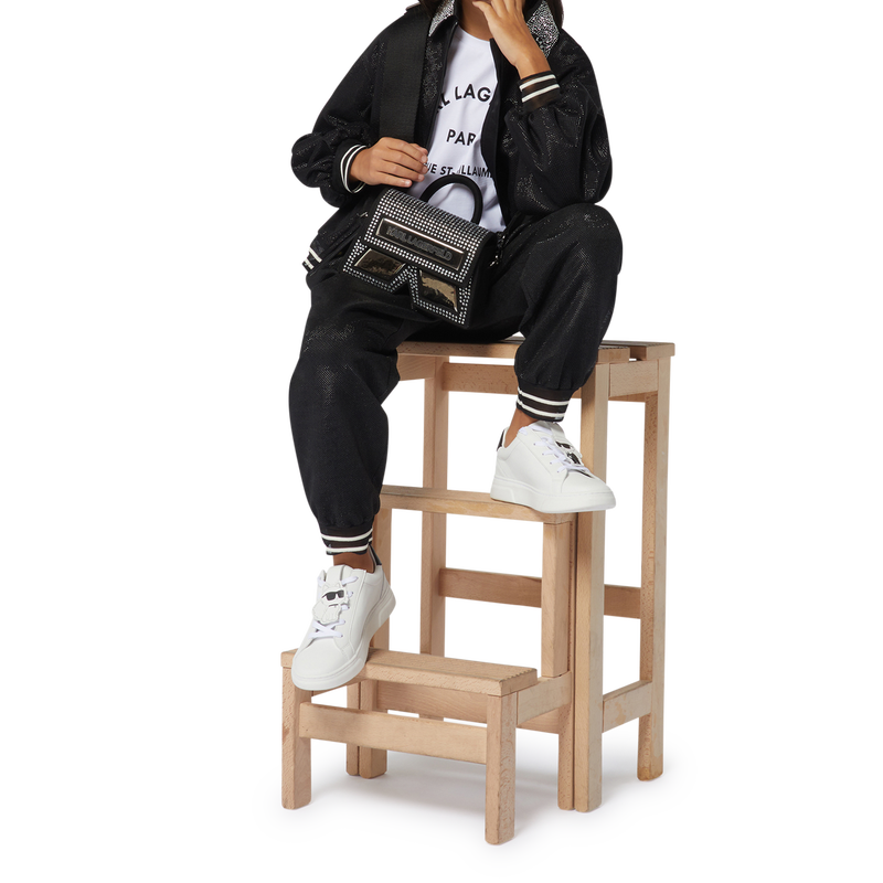 T-Shirt mit platziertem Print KARL LAGERFELD KIDS 
                        GIRL