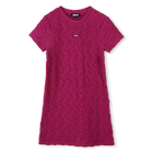 Strukturiertes Kurzarmkleid DKNY 
                    GIRL