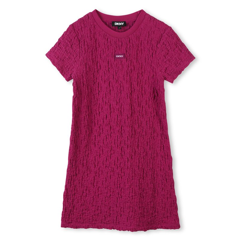 Strukturiertes Kurzarmkleid DKNY 
                        GIRL