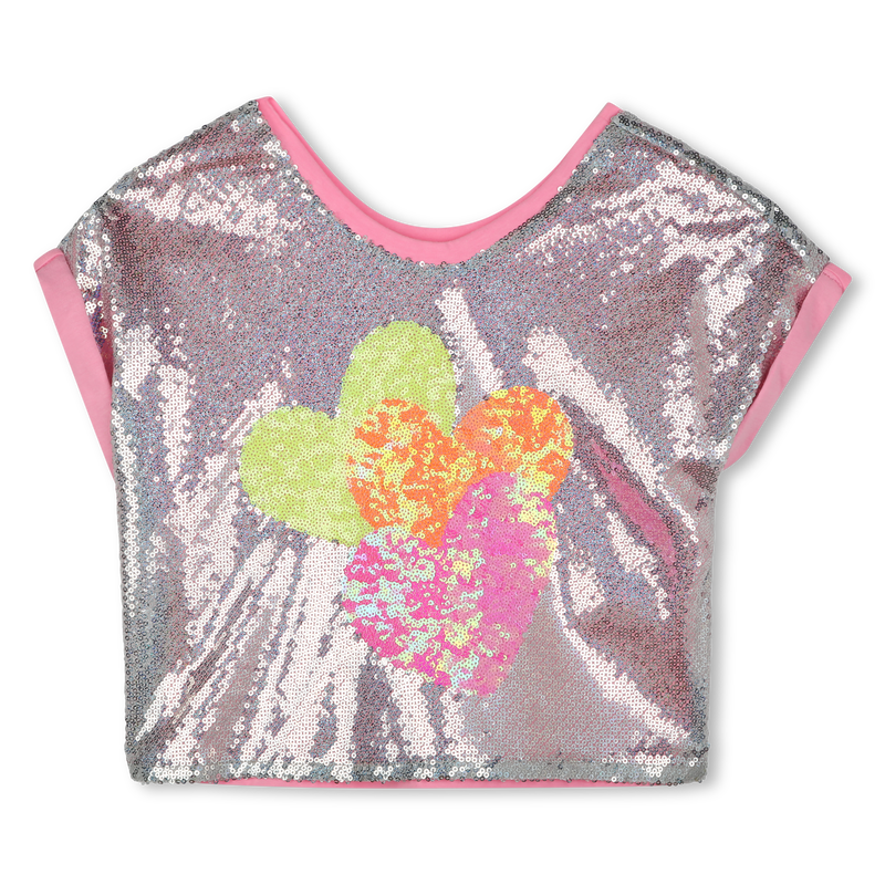 Weites T-Shirt mit Pailletten BILLIEBLUSH 
                        GIRL