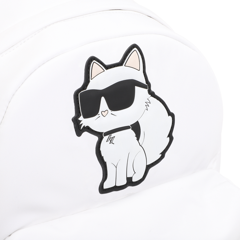 Kleiner Rucksack mit Badge KARL LAGERFELD KIDS 
                        GIRL