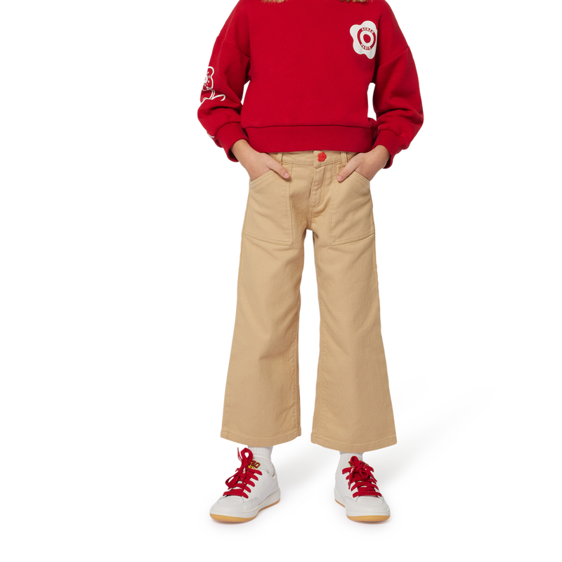 Schlaghose aus Baumwolle KENZO KIDS 
                        GIRL