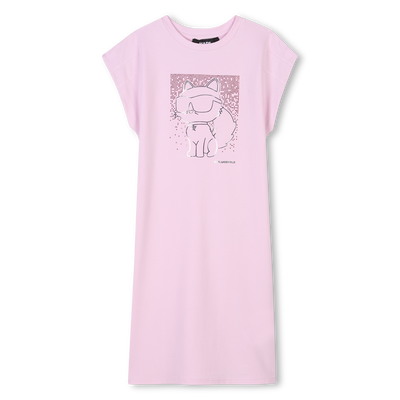 Kurzärmeliges Kleid KARL LAGERFELD KIDS GIRL